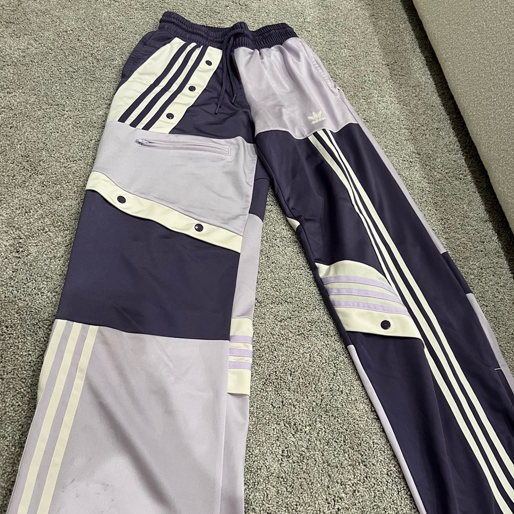 Adidas Two-Tone Striped Track Pants